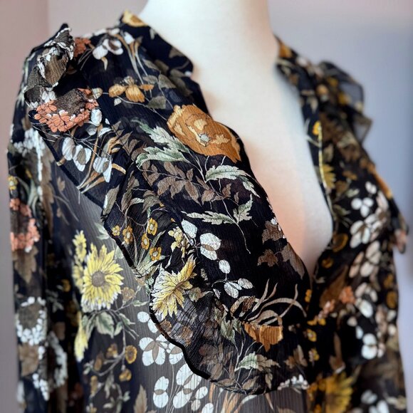Robert Rodriguez SIlk Boho Blouse - Picture 1 of 10